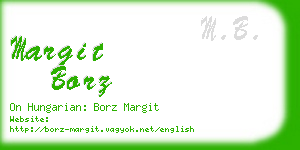 margit borz business card